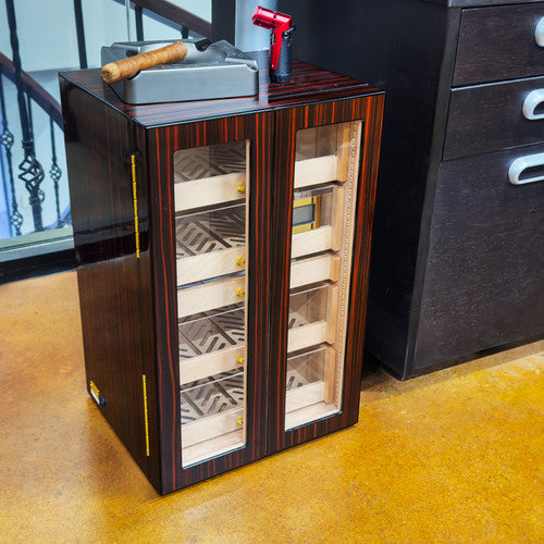 Visol Allen Macassar Ebony Cabinet Humidor