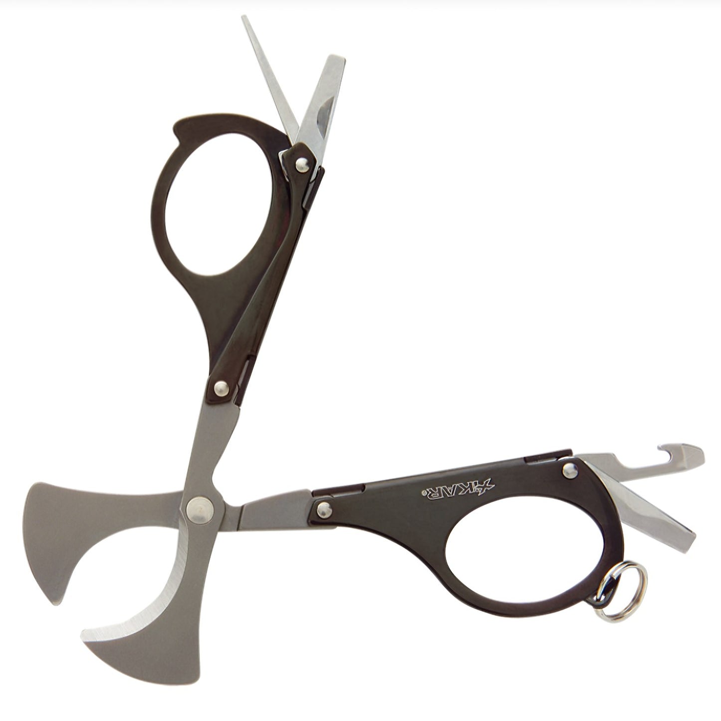 XIKAR® MTX Black 5-in-1 Foldable Cigar Scissors Multi-Tool