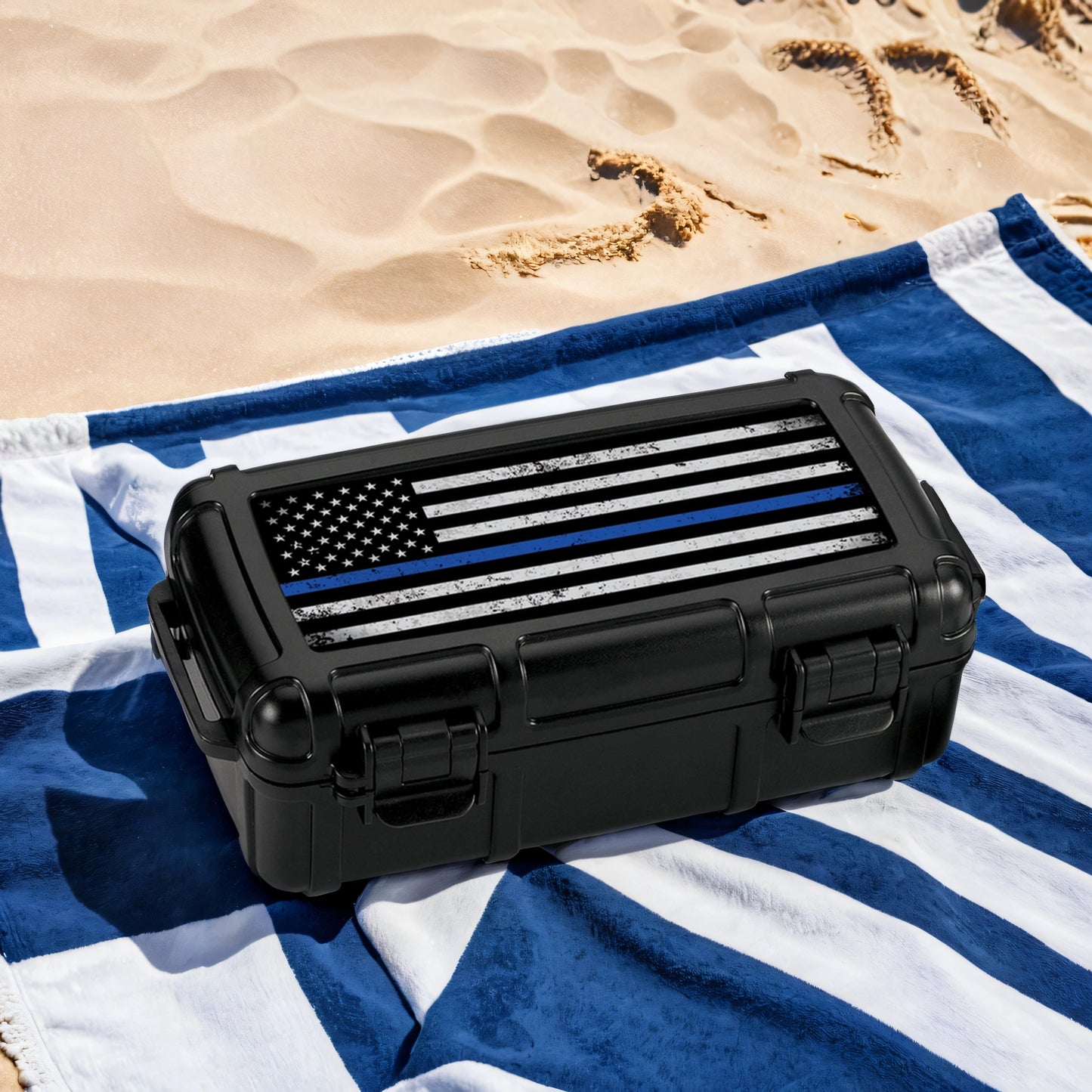 Cigar Caddy® 10 Count - Blue Line