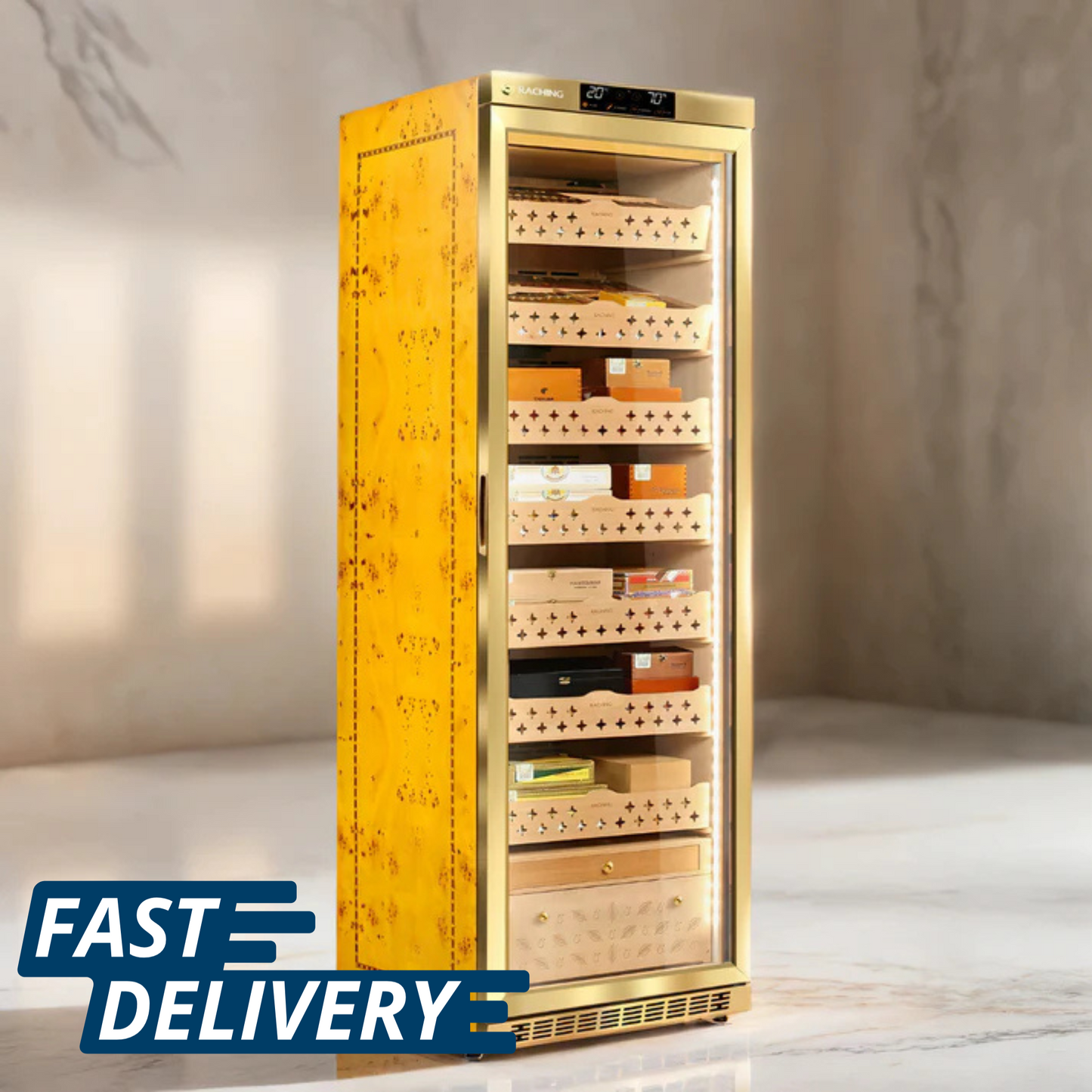 Raching MON3800A Gold Burl - 1,800 Cigars