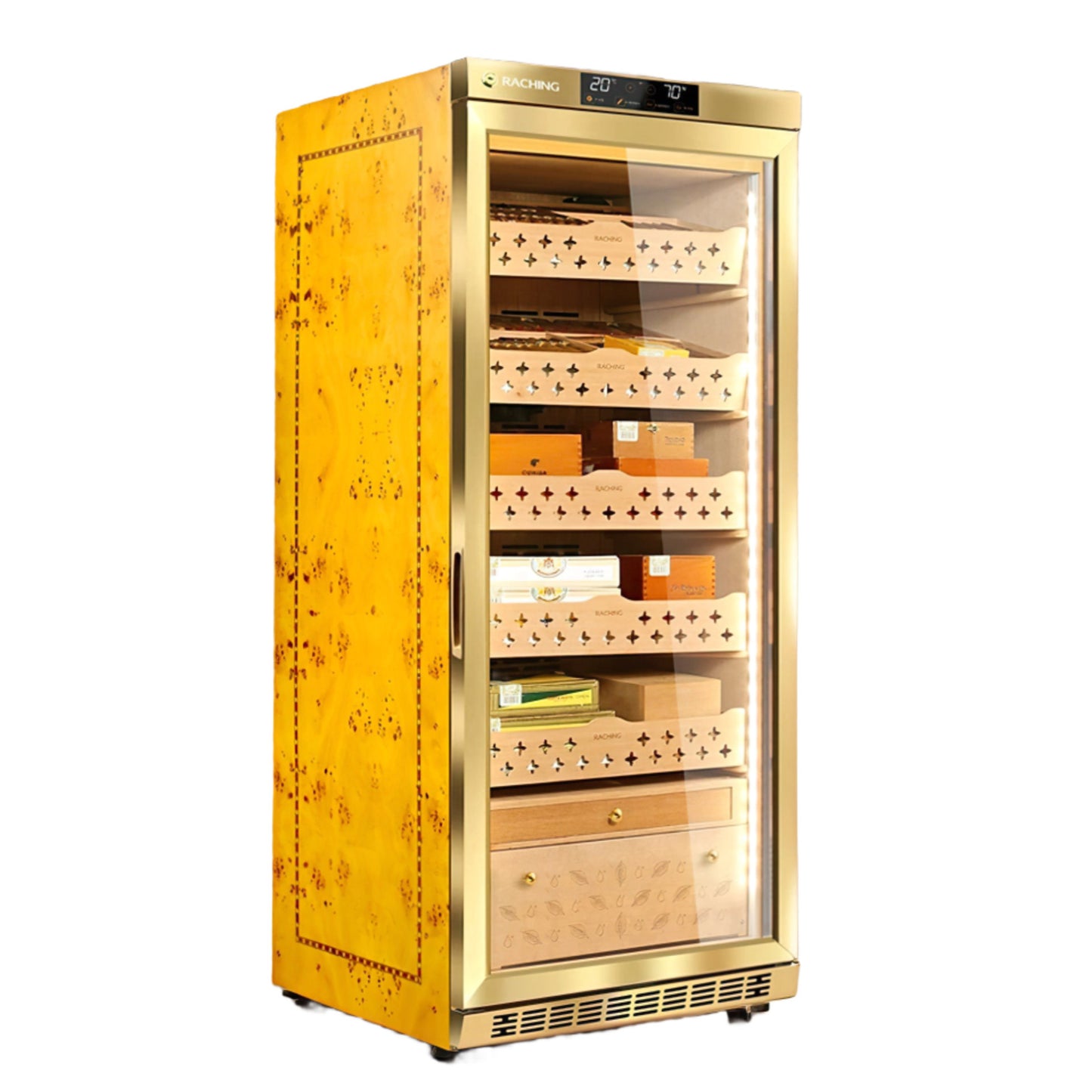 Raching MON1800A Gold Burl - 1200 Cigars