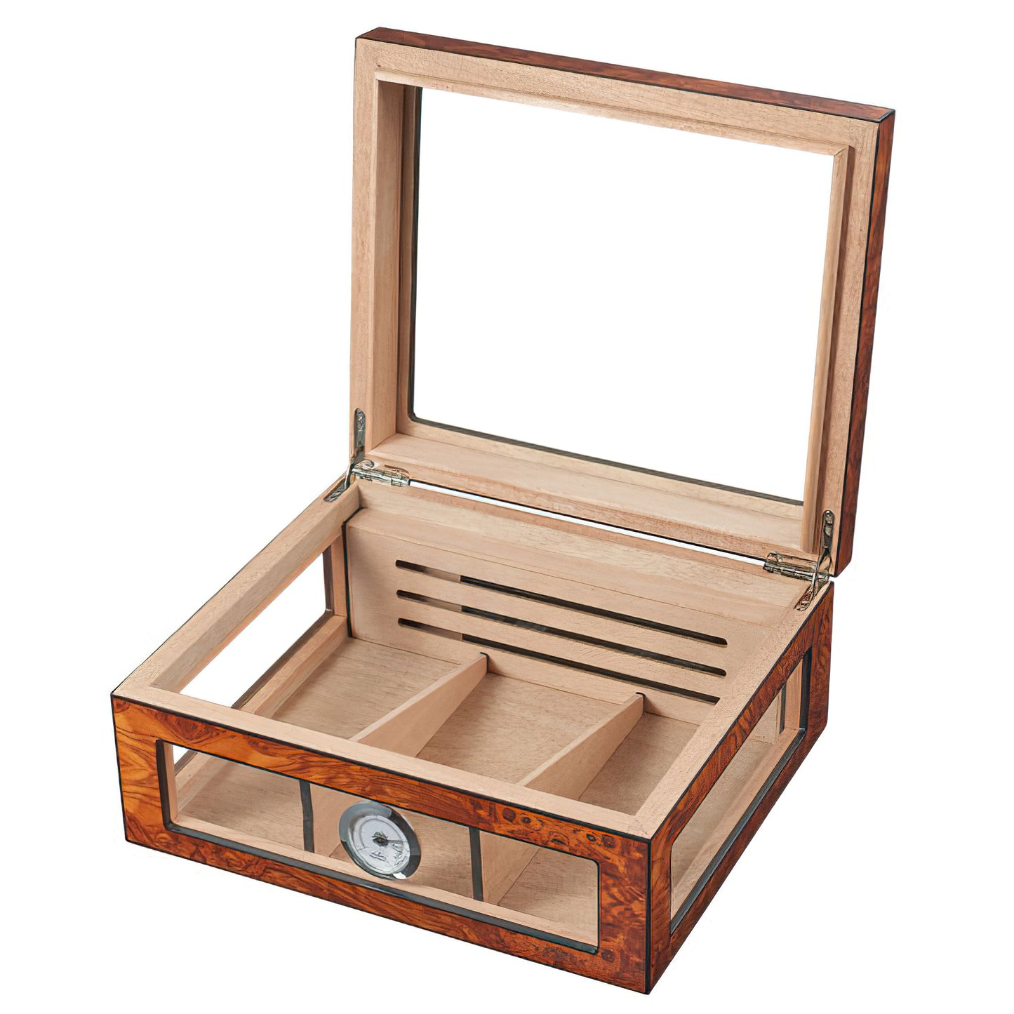 Visol Lorenzo Glasstop Humidor - 75 Cigars