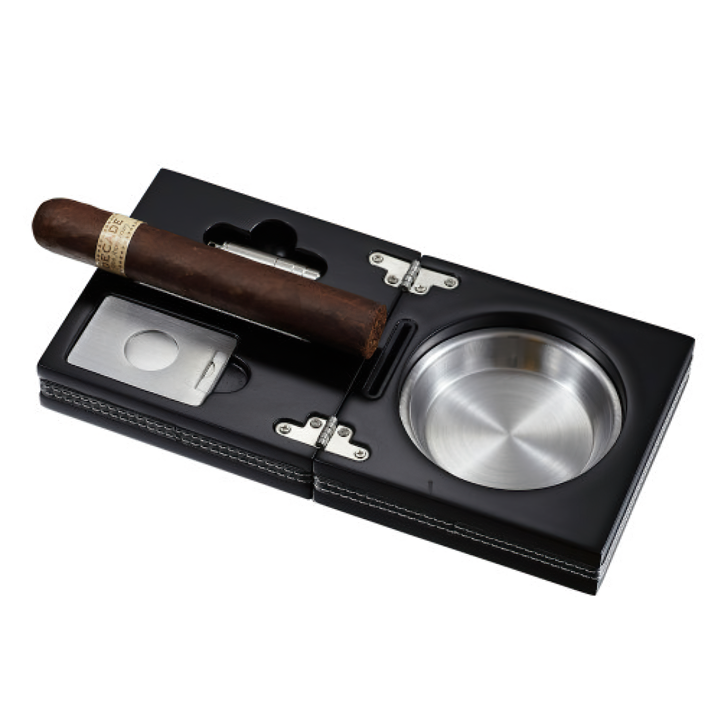 Visol Carnis Wooden Folding Ashtray – Black