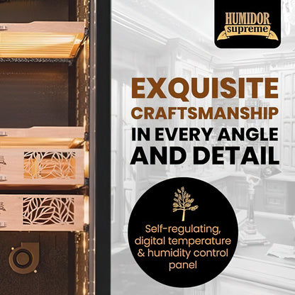 Humidor Supreme® Large Electronic Humidor - 2500 Cigars
