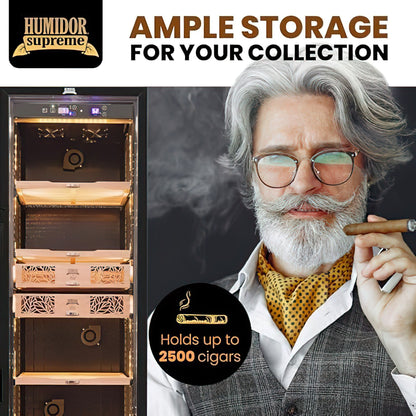 Humidor Supreme® Large Electronic Humidor - 2500 Cigars