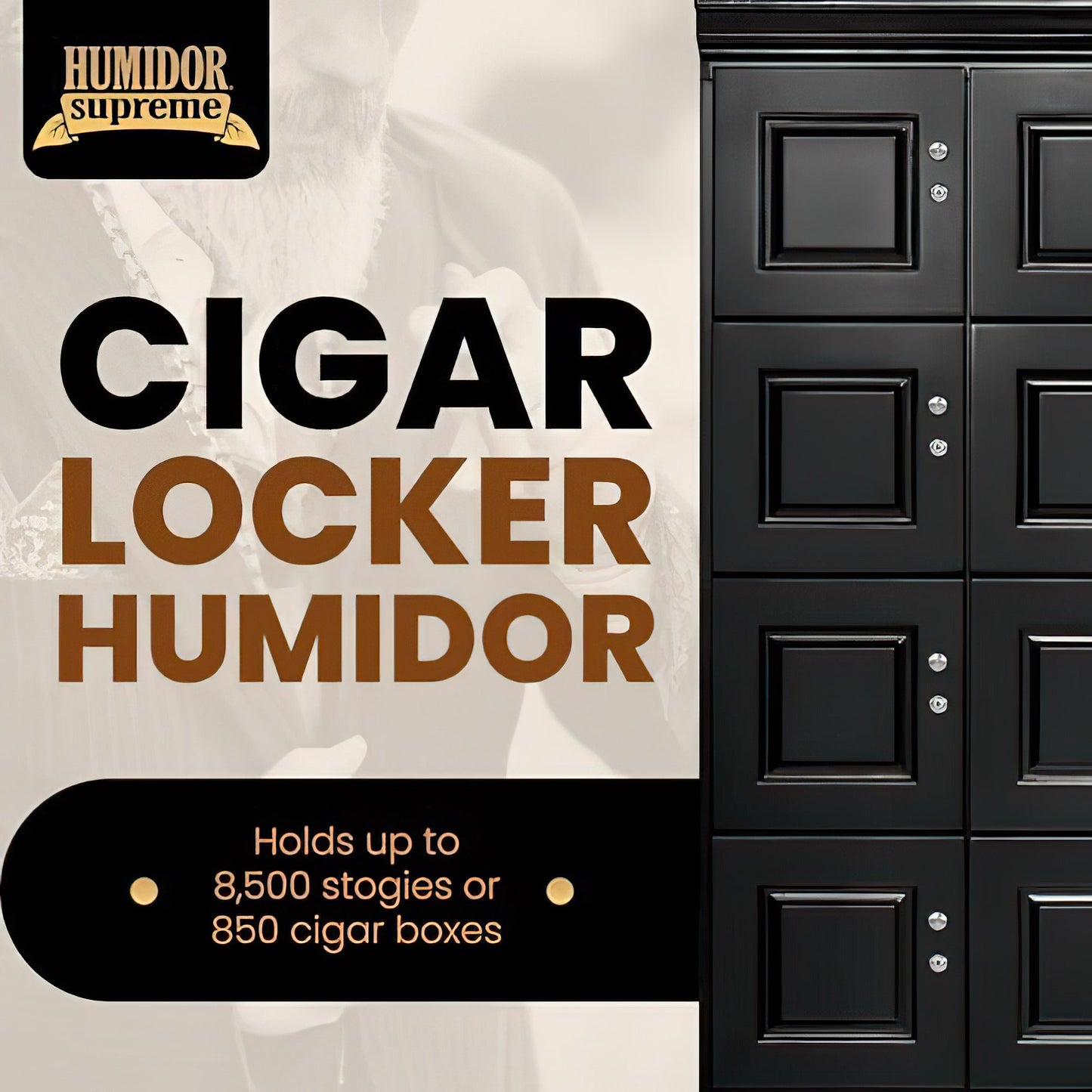 Humidor Supreme® Large Cigar Locker - 8500 Cigars