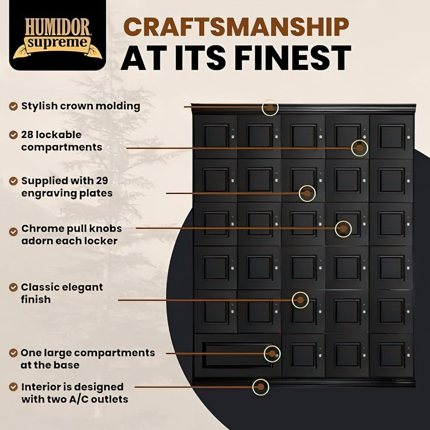Humidor Supreme® Large Cigar Locker - 8500 Cigars