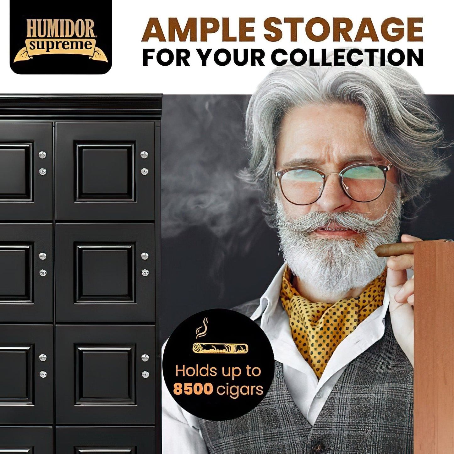 Humidor Supreme® Large Cigar Locker - 8500 Cigars