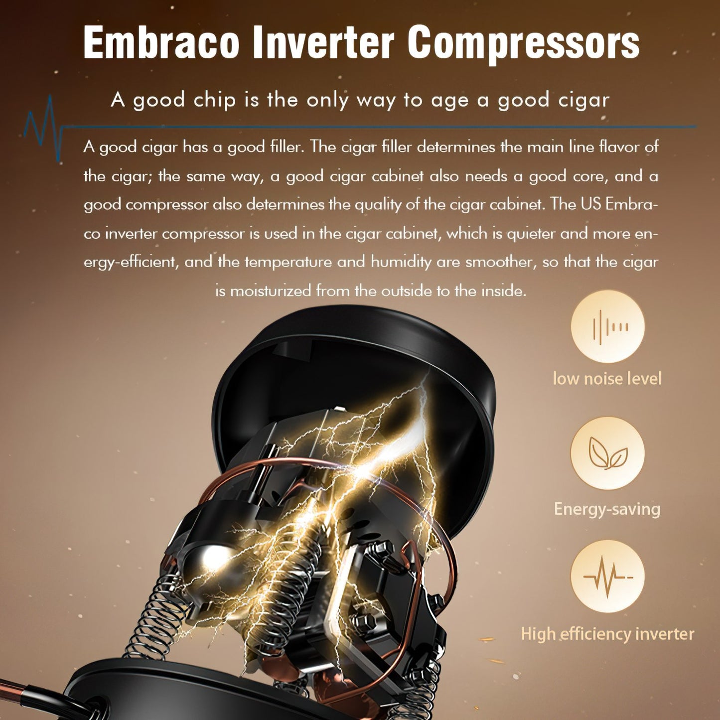 Raching MON1800A Gold Burl - 1200 Cigars