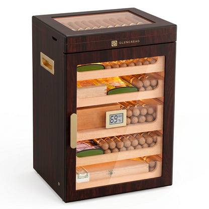 Glencreag M26FM-T Humidor Cabinet with Top Storage (250 Cigars)