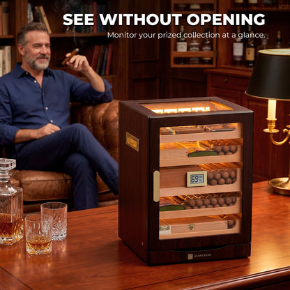 Glencreag M26FM-B Classic Cigar Humidor Cabinet - 250 Capacity