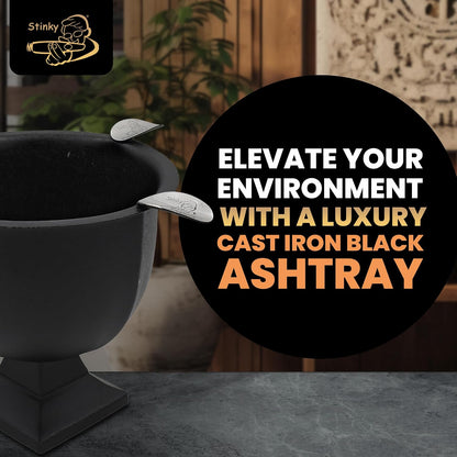 Stinky Cigar® Box Pressed 4-Stirrup Deep-Bowl Ashtray