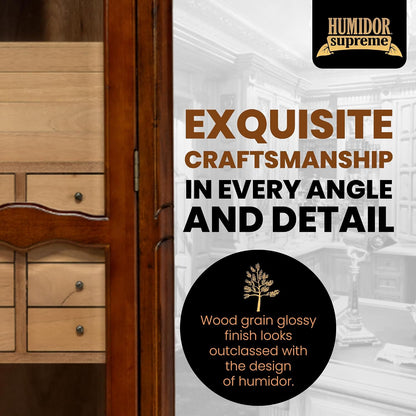 Humidor Supreme Antique Mahogany Tower Kit (2000+ Cigars)