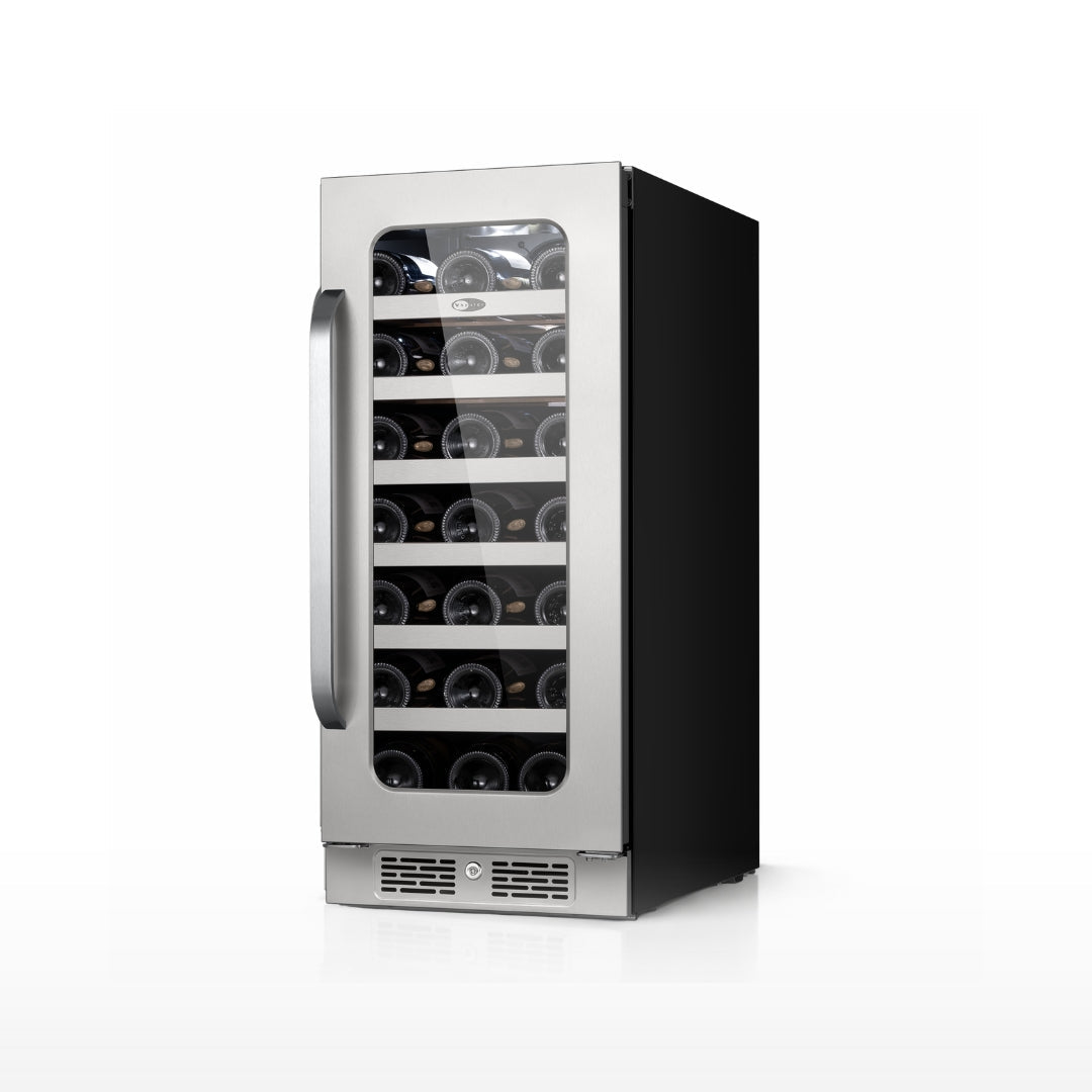 Whynter 33-Bottle Built-In Wine Cooler Single Zone