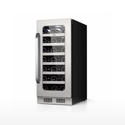 Whynter 33-Bottle Built-In Wine Cooler Single Zone