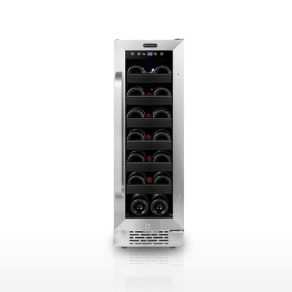 Whynter 20-Bottle Undercounter Built-In Wine Cooler Single Zone