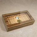 The Braydon 35-Cigar African Obeche Glass Top Humidor