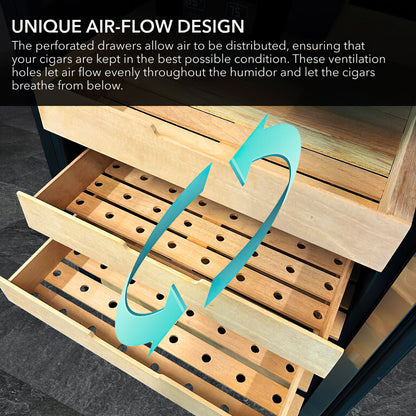 Whynter CHC-421HC Electric Humidor - 650 Cigars