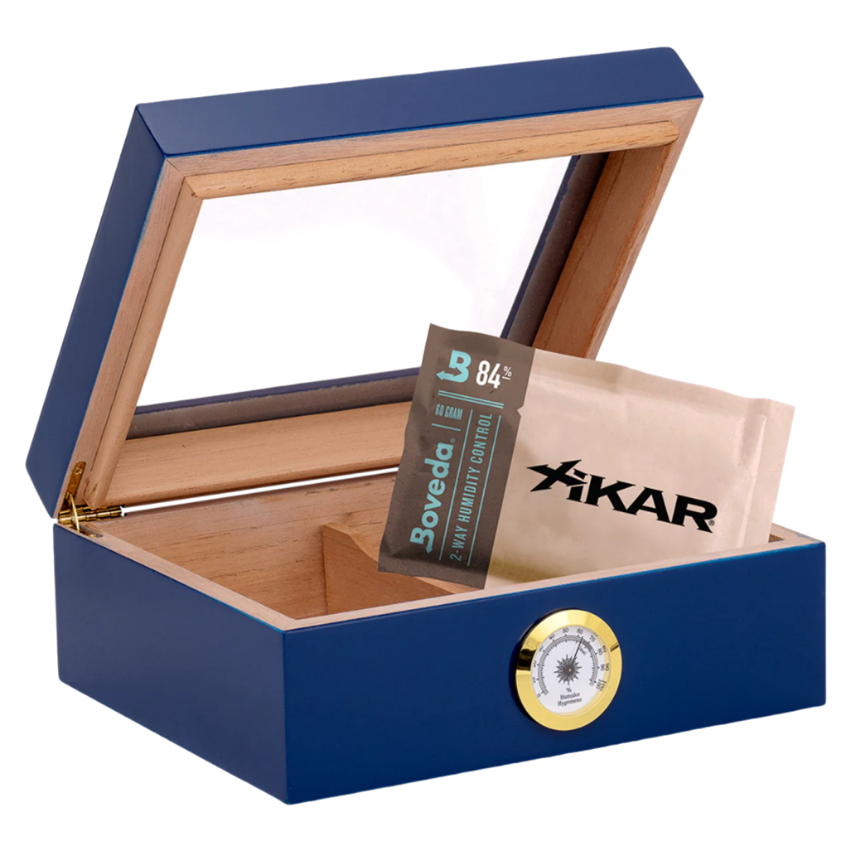 Humidor Supreme® Capri Glasstop Blue