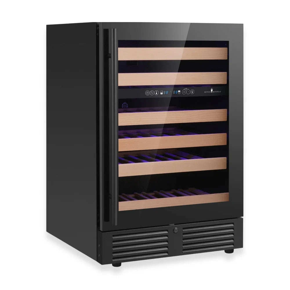 KingsBottle 46-Bottle Dual-Zone Undercounter Wine Fridge
