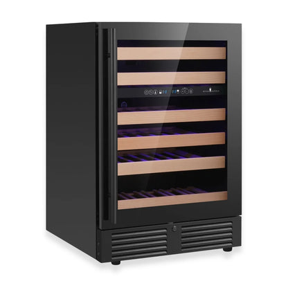 KingsBottle 46-Bottle Dual-Zone Undercounter Wine Fridge