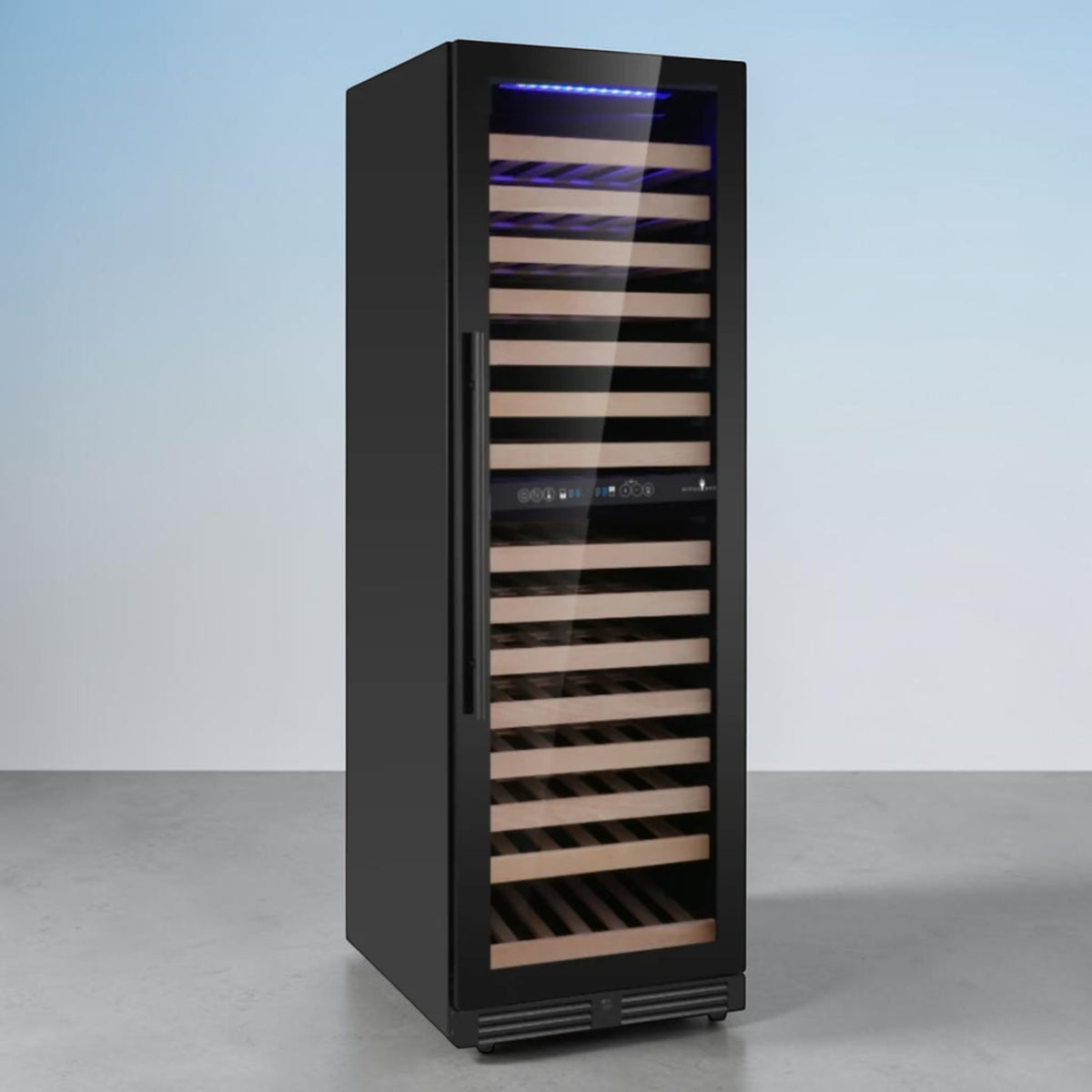 KingsBottle 159-Bottle Upright Built-In Wine Cooler Dual Zone