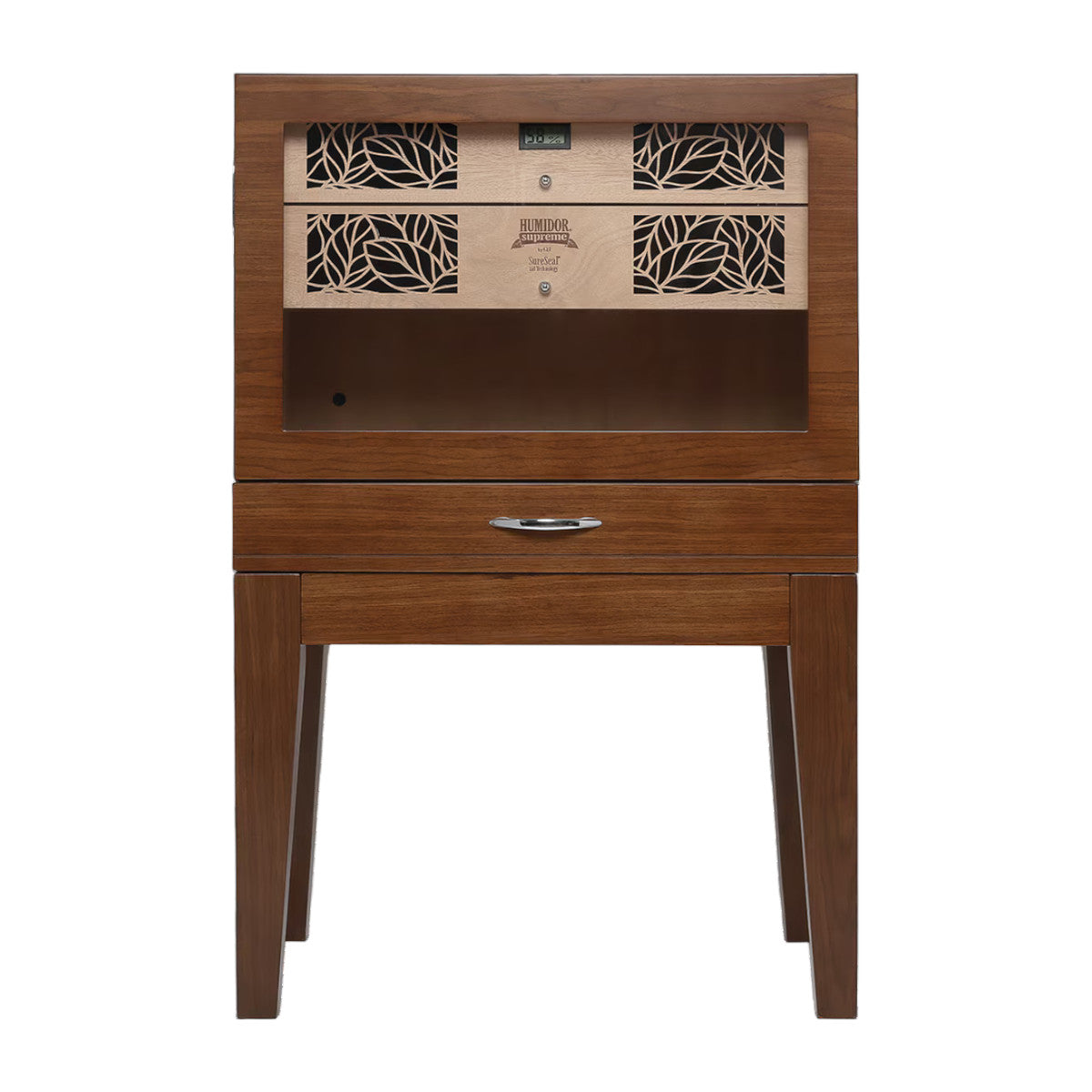 Humidor Supreme® Balthazar II End Table Humidor - Walnut Finish