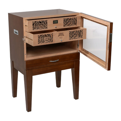 Humidor Supreme® Balthazar II End Table Humidor - Walnut Finish