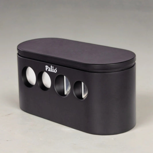 Palió Quad Tabletop Cigar Cutter - Black (Straight & V-Cut)