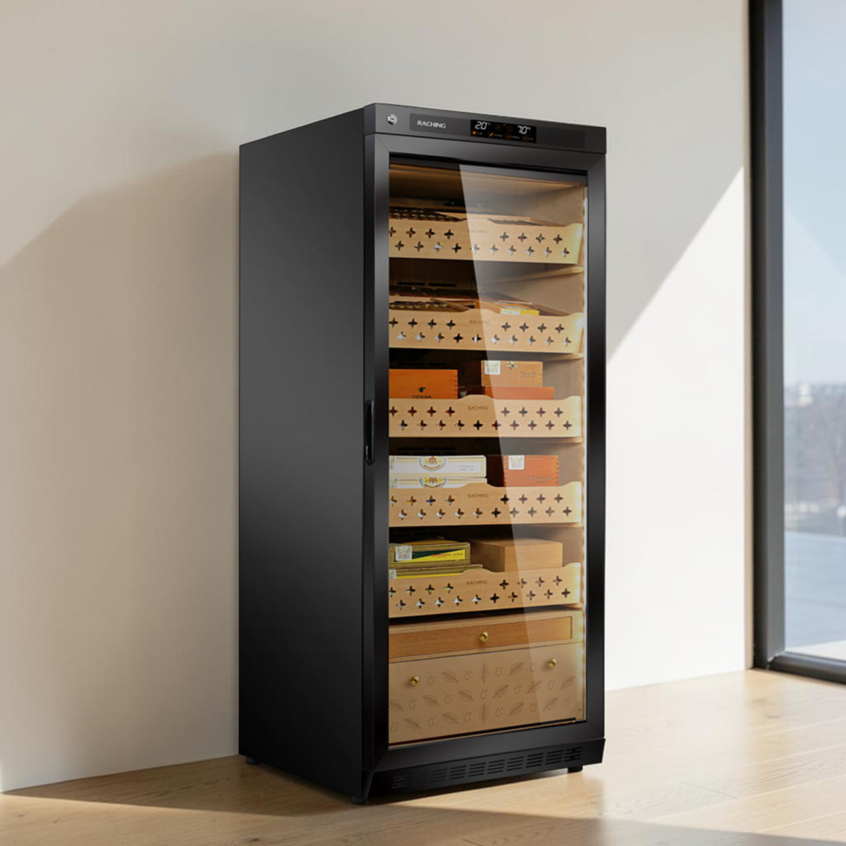 Raching MON1800A Electric Humidor 900 Cigar Capacity