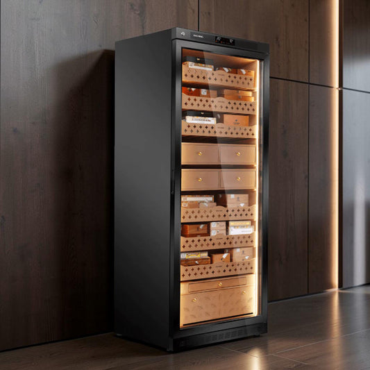 Raching MON5800A Black 3000-Cigar Climate Control Humidor