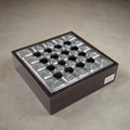 Smokin' Ash Rockford Grid Cigar Ashtray - Aluminum & Mango Wood