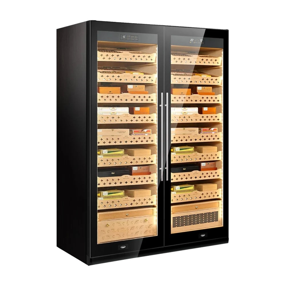 Raching SD800 Smart Dual-Zone Cabinet (Cigar Humidor & Wine Cooler Options)