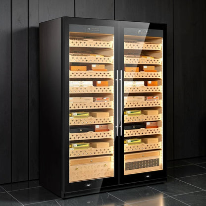Raching SD800 Smart Dual-Zone Cabinet (Cigar Humidor & Wine Cooler Options)