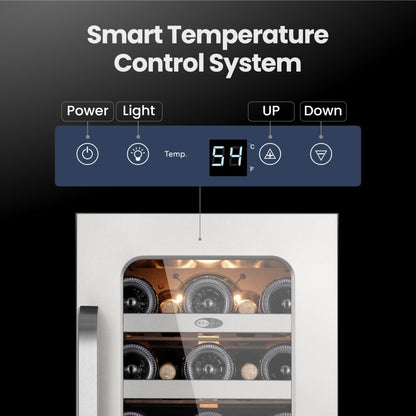 Whynter 33-Bottle Built-In Wine Cooler Single Zone