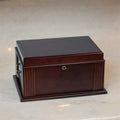 The Caesar Distressed Walnut 50-Count Desktop Humidor
