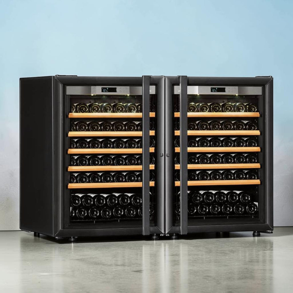Transtherm Loft 148-Bottle Double-Door Wine Cooler Single Zone