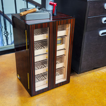 Visol Allen Macassar Ebony Cabinet Humidor