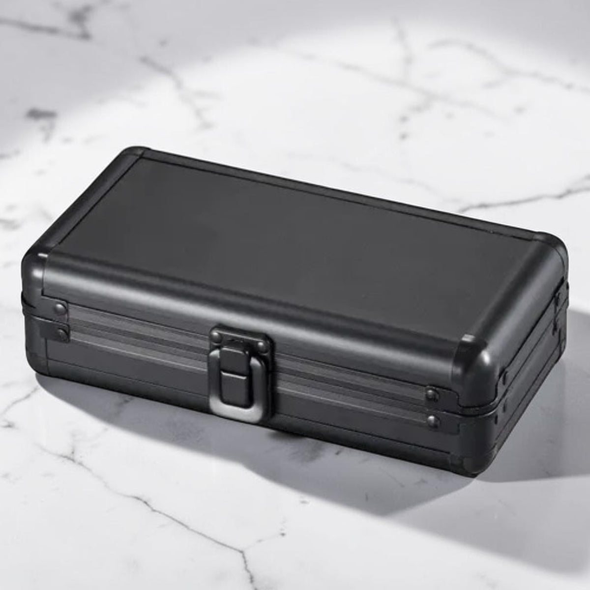 Visol Setke Black Matte Travel Cigar Case (Holds 4 Cigars)