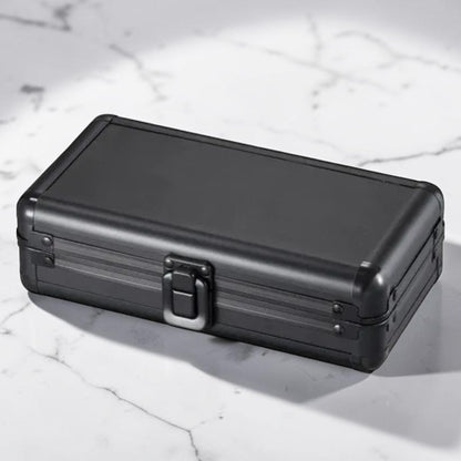 Visol Setke Black Matte Travel Cigar Case (Holds 4 Cigars)