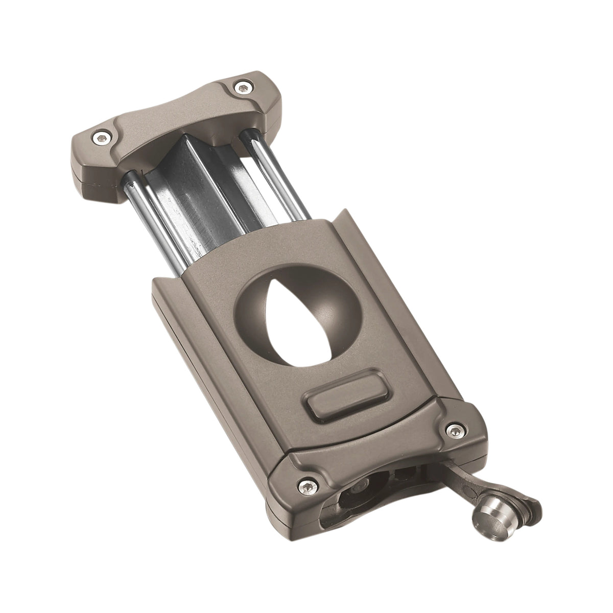 Visol Ferris Gunmetal V-Cut Cigar Cutter with Built-In Punch