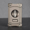 Visol Ferris Gunmetal V-Cut Cigar Cutter with Built-In Punch