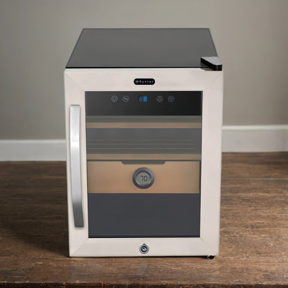 Whynter cooling humidor with digital display and cedar shelves
