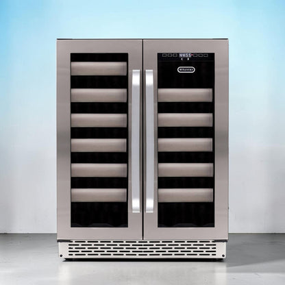 Whynter 40 Bottle Dual Zone Wine Fridge BWR-401DS Elite 24″