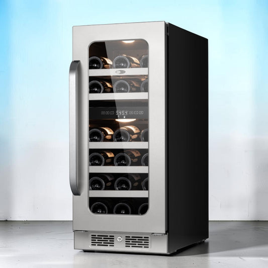 Whynter 29-Bottle Built-In Wine Cooler Dual Zone
