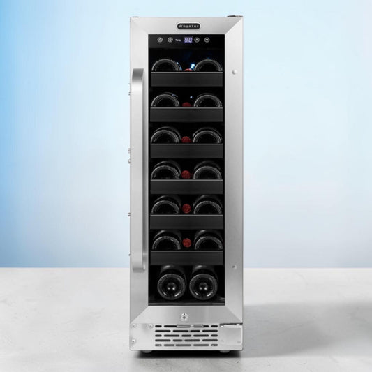 Whynter 20-Bottle Undercounter Built-In Wine Cooler Single Zone
