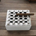 Quality Importers Aluminum Grid-Top Wind-Resistant Outdoor Ashtray