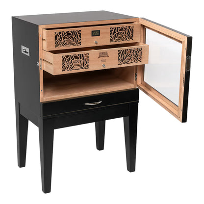 Humidor Supreme® Balthazar II End Table Humidor - Black Oak