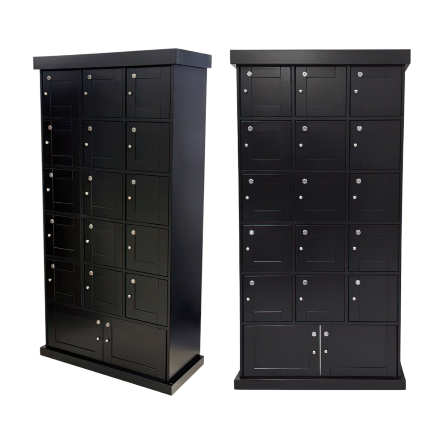 Black Cigar Locker Cabinet by Prestige Import Group