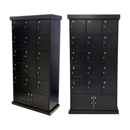 Black Cigar Locker Cabinet by Prestige Import Group